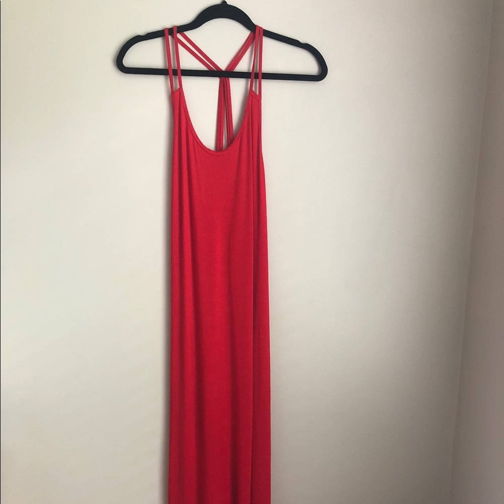 Red Lucy Love Maxi Dress, Sz Med